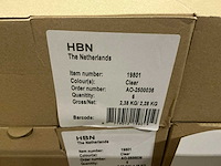 Partij waxinelicht houders 8x8xh8cm (1436x) - afbeelding 5 van  5