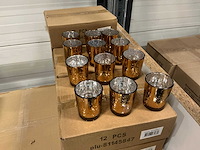 Partij waxinelichthouders d5xh6,5cm copper (816x) - afbeelding 2 van  4