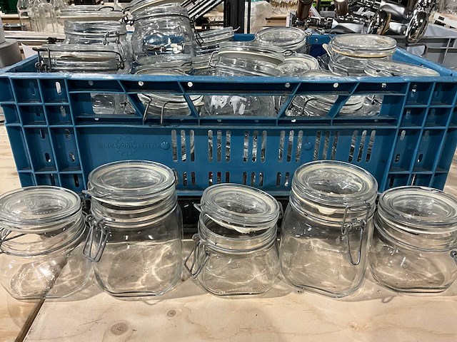 Partij weckpotten - afbeelding 1 van  3