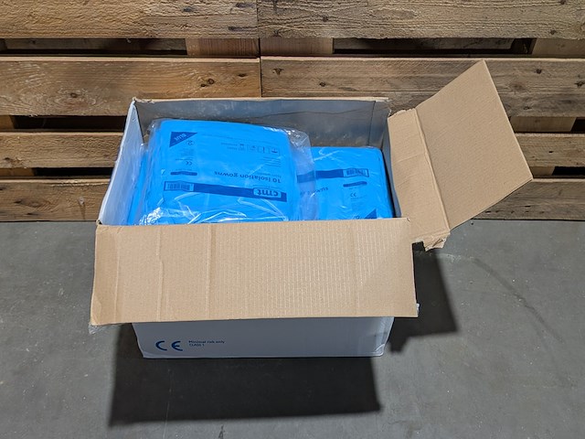 Partij wegwerp-isolatieschorten, cmt, isolation gowns (non-woven), incl. partij ringbanden - afbeelding 5 van  11