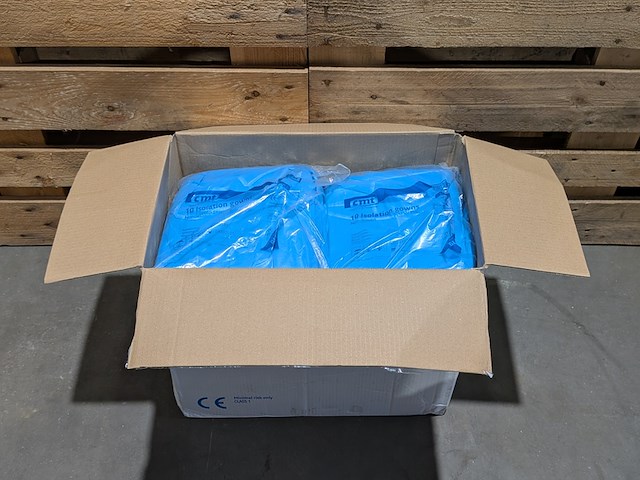 Partij wegwerp-isolatieschorten, cmt, isolation gowns (non-woven), incl. partij ringbanden - afbeelding 7 van  11