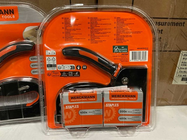 Partij werckmann staple gun with staples (300x) - afbeelding 3 van  3