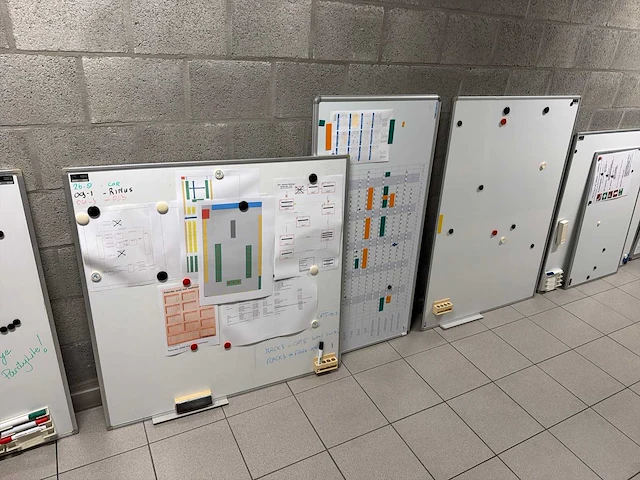Partij whiteboards/prikboards (9x) - afbeelding 3 van  4