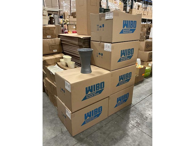 Partij wibo floristik floristvase x-form 35cm (36x) - afbeelding 4 van  5