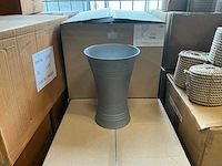 Partij wibo floristvase x-form zink 35cm (30x)
