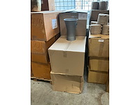 Partij wibo floristvase x-form zink 35cm (30x) - afbeelding 2 van  7