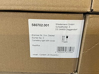 Partij wiedemann grafkaarsen rood met deksels brand 50uur (2300x) - afbeelding 2 van  5