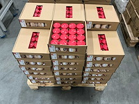 Partij wiedemann stompkaarsen 21h ral 80/58mm rood (640x) - afbeelding 3 van  4