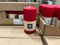 Partij wiedemann stompkaarsen 40h ral 120/58mm rood (512x) - afbeelding 1 van  4