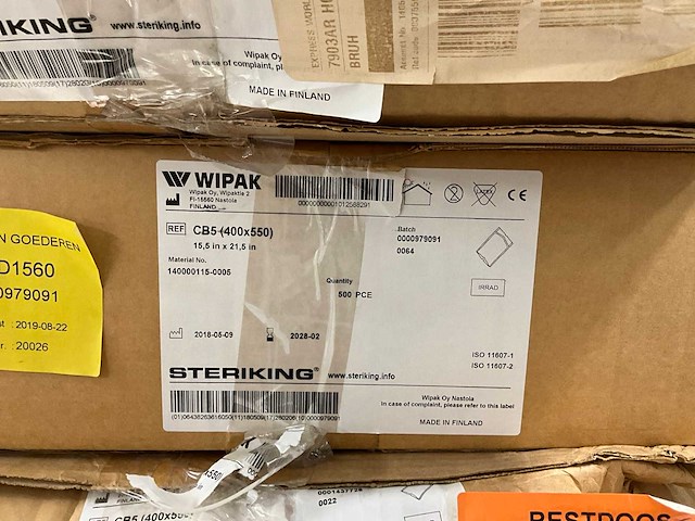 Partij wipak sterilisatie cover bag 400x550mm - afbeelding 6 van  6