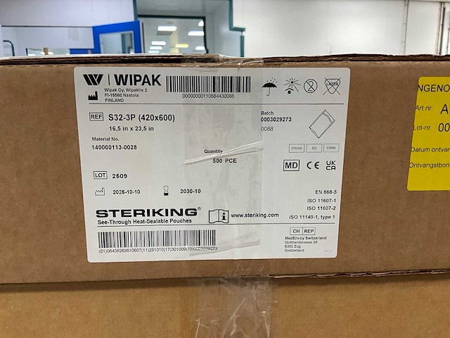 Partij wipak sterilisatieverpakkingen 600x420mm - afbeelding 5 van  5