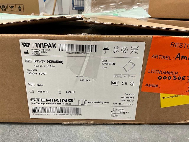 Partij wipak sterilisatieverpakkingen - afbeelding 6 van  22