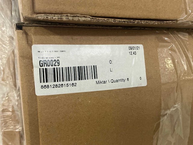 Partij wisa afvoerbochten pe 90x90mm (circa 320 stuks) - afbeelding 4 van  4