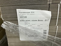 Partij witte amer. vouw dozen 420x300x95mm (900x) - afbeelding 2 van  4