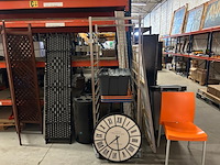 Partij w.o. kamerscherm, stoelen, glaswerk - afbeelding 1 van  8