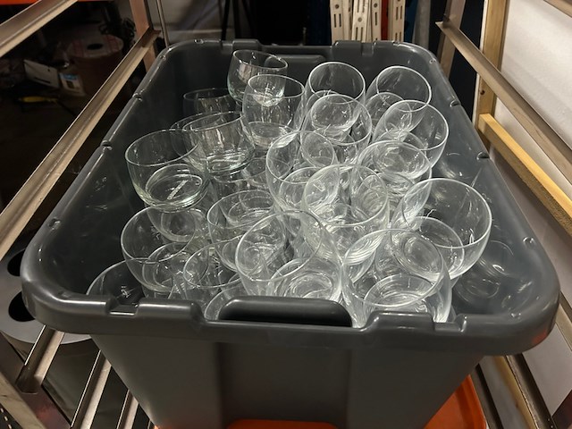 Partij w.o. kamerscherm, stoelen, glaswerk - afbeelding 4 van  8