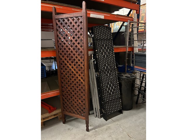 Partij w.o. kamerscherm, stoelen, glaswerk - afbeelding 6 van  8