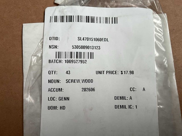 Partij wood screw - afbeelding 1 van  2
