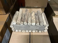 Partij wooden branches holder 2 vases 25x11x18cm (84x) - afbeelding 3 van  5