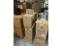 Partij wooden branches holder 2 vases 25x11x18cm (84x) - afbeelding 4 van  5