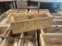 Partij wooden planters 30x10xh9cm (108x)