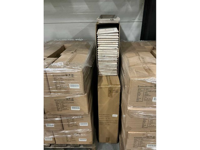 Partij wooden tray eden 80x20x4cm with slanted edge light brown (75x) - afbeelding 5 van  6