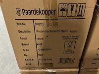 Partij wooden trays stratos 35x15x3cm natural (240x) - afbeelding 4 van  4