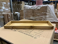 Partij wooden trays stratos 60x20x4cm naturel (72x) - afbeelding 1 van  5