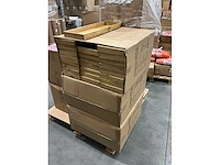 Partij wooden trays stratos 60x20x4cm naturel (72x) - afbeelding 4 van  5