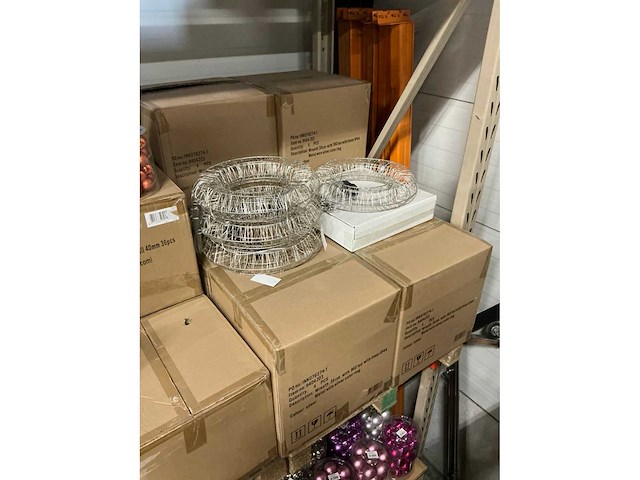 Partij wreath 38cm with 960 led with timer ip44 metal wire wire color ring (37x) - afbeelding 3 van  4