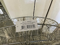 Partij wreath 58cm with 1800 led with timer ip44 metal wire silver color ring (10x) - afbeelding 2 van  4
