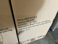 Partij wreath 58cm with 1800 led with timer ip44 metal wire silver color ring (10x) - afbeelding 4 van  4