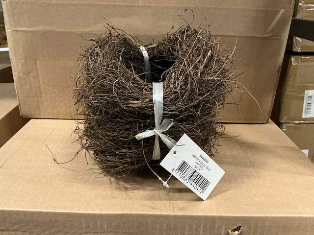 Partij wreath salin 15cm natural (760x) - afbeelding 1 van  6