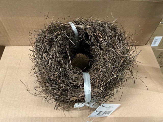 Partij wreath salin 15cm natural (760x) - afbeelding 2 van  6