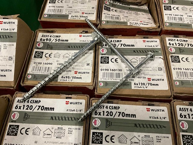 Partij wurth houtschroeven - afbeelding 3 van  6