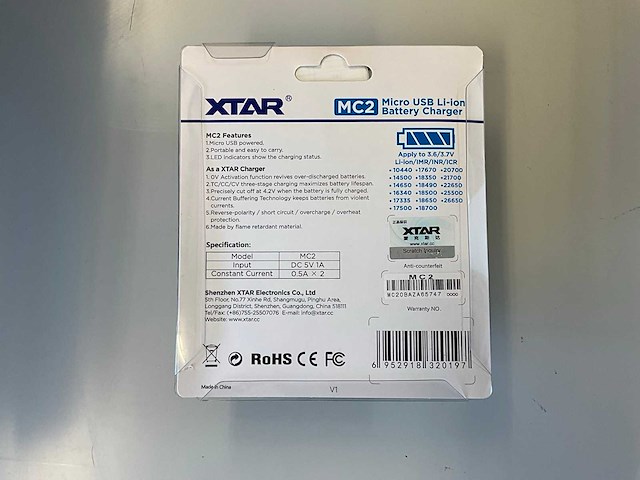 Partij xtar mc2 batterijlader - afbeelding 3 van  6
