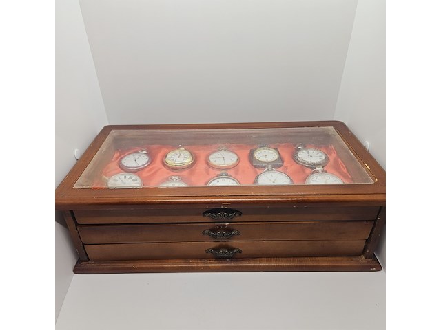 Partij zakhorloges in horlogekist - afbeelding 3 van  11