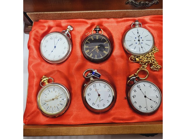 Partij zakhorloges in horlogekist - afbeelding 11 van  11