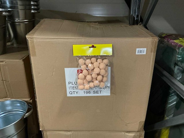 Partij zakjes vilt balletjes (1176x) - afbeelding 1 van  7