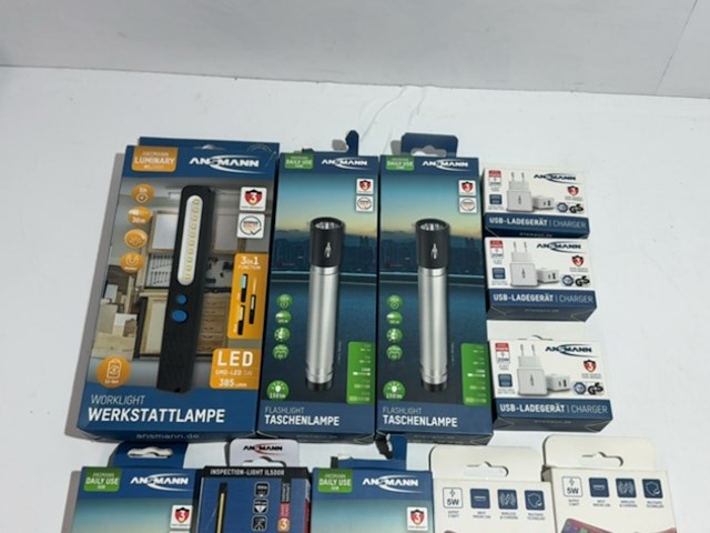 Partij zaklampen en opladers, ansmann - afbeelding 2 van  4
