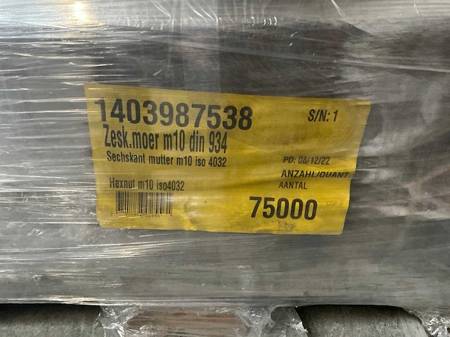 Partij zeskantmoeren m10 verzinkt - afbeelding 7 van  9