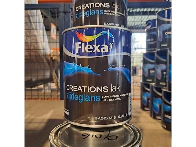 Partij zijdeglanslak | 15 liter flexa, ral 9016 - afbeelding 2 van  2