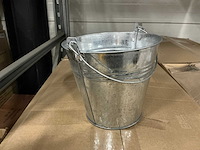 Partij zinc buckets ø16xh14,5cm (480x) - afbeelding 1 van  5
