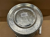 Partij zinc emmers 7l met oren h22xø24,5/20cm (314x) - afbeelding 4 van  5