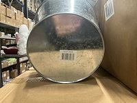 Partij zinc emmers met houten handvat ø25xh21cm (468x) - afbeelding 2 van  4