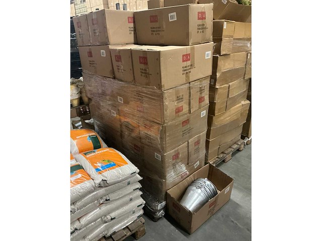 Partij zinc emmers met houten handvat ø25xh21cm (468x) - afbeelding 3 van  4