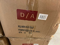 Partij zinc emmers met houten handvat h28xø30,5cm (75x) - afbeelding 3 van  4