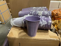 Partij zinc pot h12,5cm lilac (1000x) - afbeelding 1 van  6