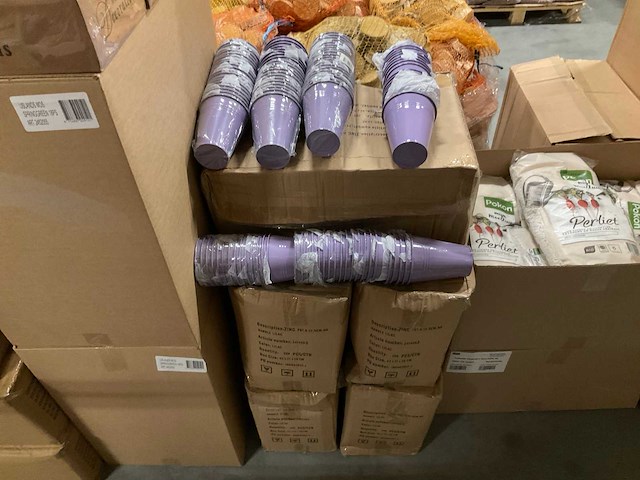 Partij zinc pot h12,5cm lilac (1000x) - afbeelding 5 van  6