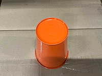 Partij zinc pot h12,5cm without handle, orange (600x) - afbeelding 3 van  6